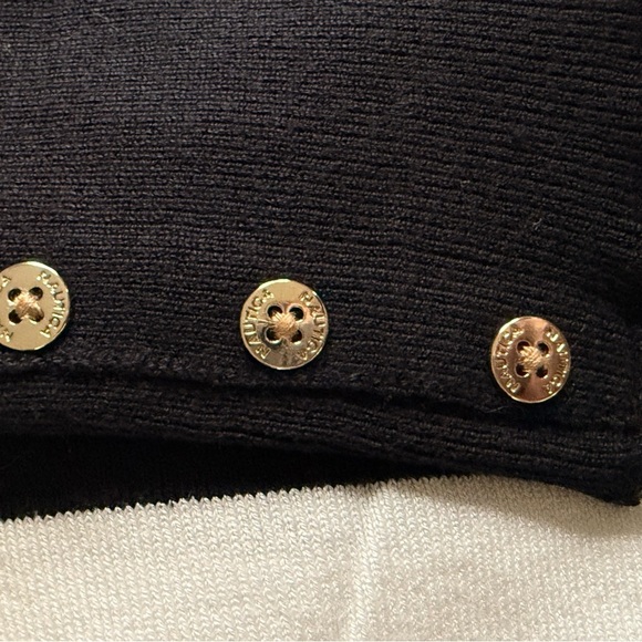 NAUTICA Navy and White Striped Sweater (NWT) - Picture 5 of 8